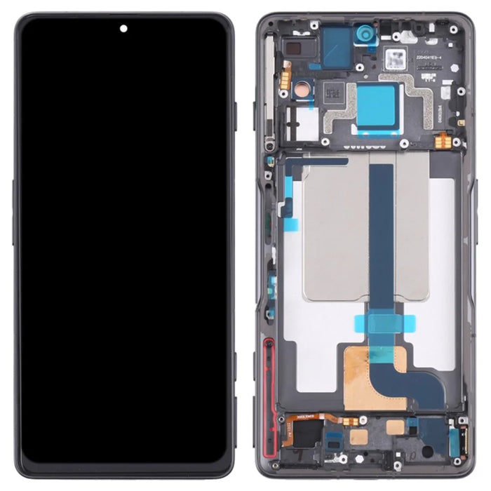 For Xiaomi Redmi K50 Gaming 5G / Poco F4 GT Grade C LCD Screen and Digitizer Assembly + Frame Part (TFT) (Without Logo) - Black - 1