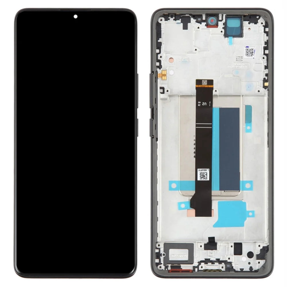 For Xiaomi Redmi Note 13 Pro+ 5G Grade C LCD Screen and Digitizer Assembly + Frame Part (TFT) (Without Logo) - Black - 1