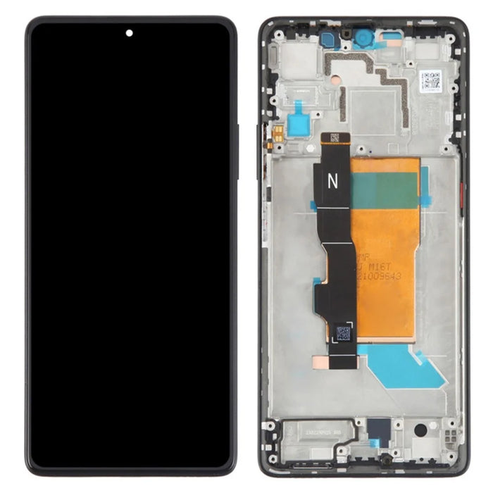 For Xiaomi Poco F5 5G / Redmi Note 12 Turbo Grade C LCD Screen and Digitizer Assembly + Frame Part (TFT) (Without Logo) - Black - 1