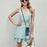 For Samsung Galaxy S25 Edge PU Leather Phone Back Cover with Zipper Card Holder and Long Strap - Blue - 6