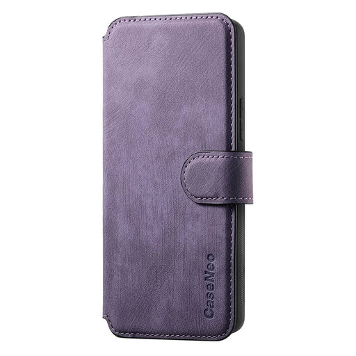 CASENEO For Samsung Galaxy A14 5G Magnetic Case  Detachable Leather Phone Wallet Cover  - Purple - 2