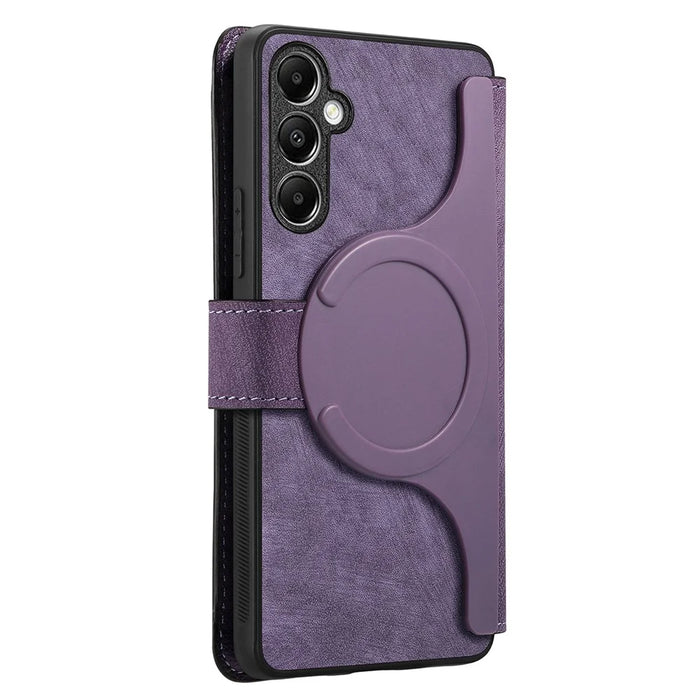 CASENEO For Samsung Galaxy A14 5G Magnetic Case  Detachable Leather Phone Wallet Cover  - Purple - 3
