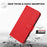 For iPhone 17e / 16e Leather Case Litchi Texture Wallet Stand Anti Drop Phone Cover with Wrist Strap - Red - 5