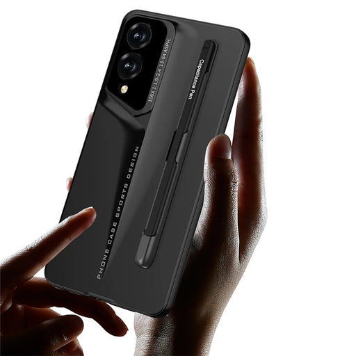 GKK For Samsung Galaxy S25 Edge Case with Stylus Slim Hard PC Protective Phone Cover - Titanium Grey - 2