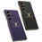 GKK For Samsung Galaxy S25 Ultra Case Deer Pattern PU Covered Hard PC Phone Shell - Purple - 5