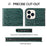 Anti-fall Phone Case For iPhone 14 Pro, Top Layer Cowhide Leather Crocodile Texture Cell Phone Wallet Cover with Foldable Stand - Green - 4