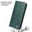 Anti-fall Phone Case For iPhone 14 Pro, Top Layer Cowhide Leather Crocodile Texture Cell Phone Wallet Cover with Foldable Stand - Green - 5