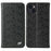 For iPhone 14 Plus Auto-absorbed Magnetic Phone Case Wallet Stand Anti-scratch Top Layer Cowhide Leather Crocodile Texture Cell Phone Cover - Black - 1