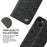 For iPhone 14 Plus Auto-absorbed Magnetic Phone Case Wallet Stand Anti-scratch Top Layer Cowhide Leather Crocodile Texture Cell Phone Cover - Black - 6