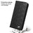 For iPhone 14 Plus Auto-absorbed Magnetic Phone Case Wallet Stand Anti-scratch Top Layer Cowhide Leather Crocodile Texture Cell Phone Cover - Black - 7
