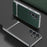 GKK For Samsung Galaxy S25 Ultra Case Woven Pattern Electroplating TPU + PC + PU Phone Back Cover - Black - 7