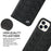 Protective Phone Case For iPhone 14 Pro Max Wallet Stand Auto-absorbed Magnetic Top Layer Cowhide Leather Crocodile Texture Cell Phone Cover - Black - 6