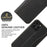 FIERRE SHANN Phone Case for iPhone 14 Pro, Top Layer Cowhide Leather Wallet Stand Shockproof Cell Phone Cover - Black - 5