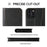 FIERRE SHANN Phone Case for iPhone 14 Pro, Top Layer Cowhide Leather Wallet Stand Shockproof Cell Phone Cover - Black - 7