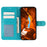 For Samsung Galaxy A06s Cases PU Leather Flip Wallet Phone Cover with Strap - Blue - 2
