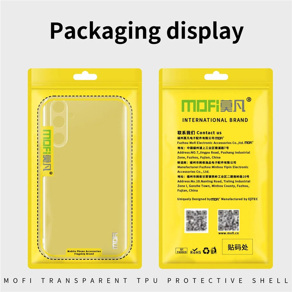 MOFI For Samsung Galaxy M16 5G / Galaxy F16 5G Clear Phone Case  Ultra-Thin TPU Phone Back Cover - Transparent - 3