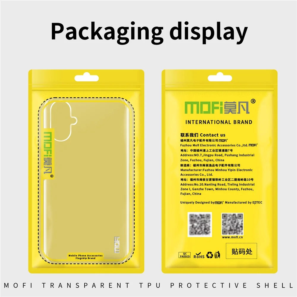 MOFI For Samsung Galaxy A06 5G Clear Phone Case  Ultra-Thin TPU Phone Back Cover - Transparent - 3