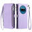 For Nothing Phone (3a) Case TPU + PU Leather Wallet Phone Cover with Wrist Strap - Purple - 1