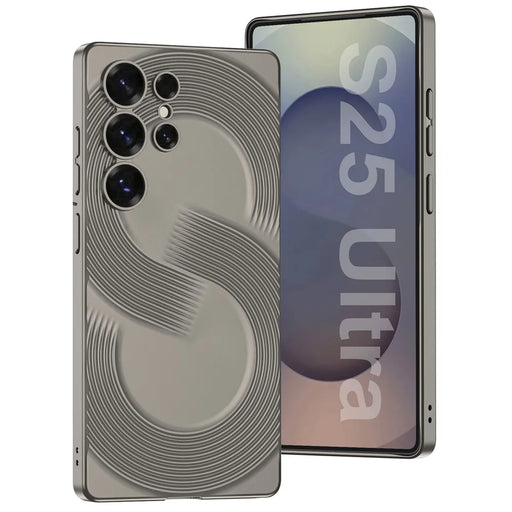 GKK For Samsung Galaxy S25 Ultra Case Hard PC Ultra Slim Phone Back Cover S-Shape Design - Titanium Grey - 1