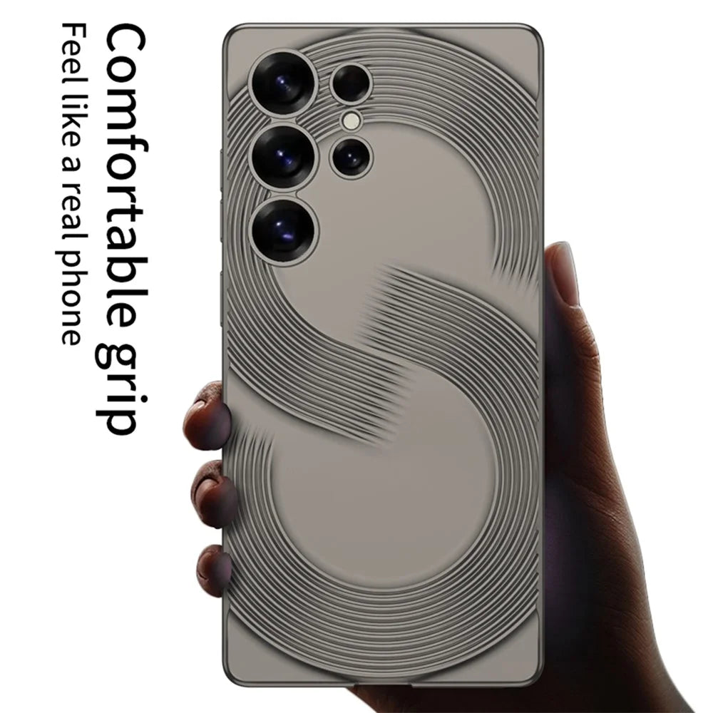 GKK For Samsung Galaxy S25 Ultra Case Hard PC Ultra Slim Phone Back Cover S-Shape Design - Titanium Grey - 2