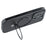 For iPhone 16 Pro Case Kickstand TPU PC Leather Phone Back Cover with AI Button - Black - 6