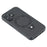 For iPhone 16 Plus Case Kickstand TPU PC Leather Phone Back Cover with AI Button - Black - 7