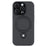 For iPhone 16 Pro Max Case Kickstand TPU PC Leather Phone Back Cover with AI Button - Black - 3