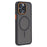 For iPhone 15 Pro Max Magnetic Case Skin Touch TPU + PC Phone Back Cover - Black - 1