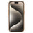 For iPhone 15 Magnetic Case Skin Touch TPU + PC Phone Back Cover - Brown - 2