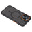 For iPhone 15 Pro Magnetic Case Skin Touch TPU + PC Phone Back Cover - Black - 6