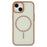 For iPhone 14  /  13 Magnetic Case Skin Touch TPU + PC Phone Back Cover - Brown - 3