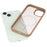 For iPhone 14  /  13 Magnetic Case Skin Touch TPU + PC Phone Back Cover - Brown - 5