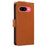 For Google Pixel 9a Case RFID Blocking Leather Wallet Flip Phone Cover with Wrist Strap - Light Brown - 6