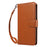 For Google Pixel 9a Case RFID Blocking Leather Wallet Flip Phone Cover with Wrist Strap - Light Brown - 7