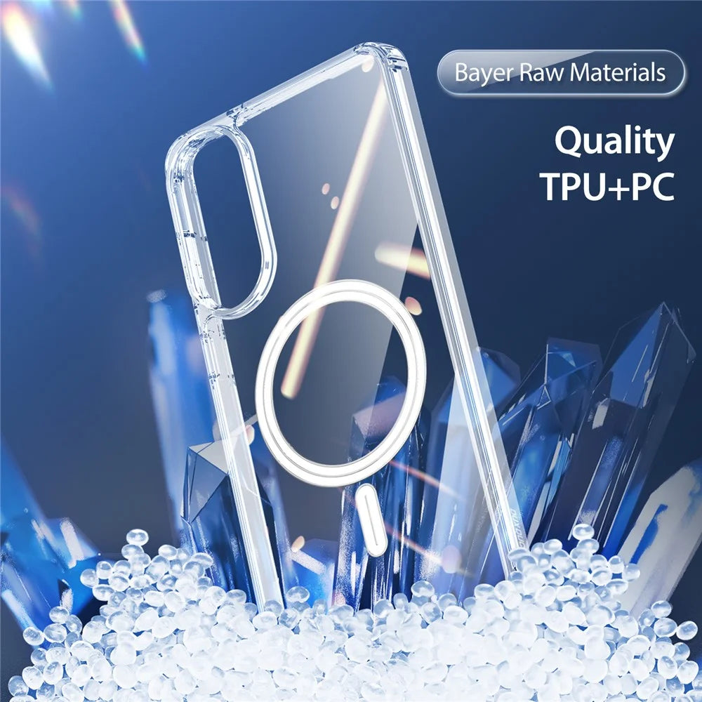 DUX DUCIS For Samsung Galaxy S25 Edge Back Cover  Clin Series Clear Phone Magnetic Case - Clear - 4