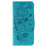 For Google Pixel 10 Pro XL / 9 Pro XL Case Wallet Stand Imprinted Rose Butterfly PU Leather Phone Cover - Blue - 4