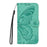 For Samsung Galaxy A56 5G / M56 5G Case Butterfly Pattern PU Leather Folio Flip Phone Cover -  Green - 5
