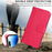 For Samsung Galaxy A36 5G Leather Wallet Case Sunflower Imprinted Phone Cover - Red - 3