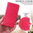 For Samsung Galaxy A36 5G Leather Wallet Case Sunflower Imprinted Phone Cover - Red - 5