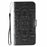 For iPhone 14 Pro Max Case PU Leather Mandala Imprinted Design Wallet Phone Cover - Black - 4