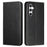 For Samsung Galaxy A56 5G Case Leather Flip Phone Cover Stand Strong Magnetic Closure - Black - 1