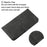 For Samsung Galaxy A56 5G Case Line Pattern Wallet Leather Phone Cover - Black - 4