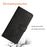 For Samsung Galaxy A56 5G Case Line Pattern Wallet Leather Phone Cover - Black - 5