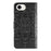 For iPhone 17e / 16e Case PU Leather Mandala Imprinted Design Wallet Phone Cover - Black - 5