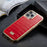 FIERRE SHANN For iPhone 14 Pro Max Electroplated Crocodile Texture PU Leather Coated TPU Case Anti-drop Anti-scratch Back Cover - Red - 6