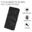For Samsung Galaxy S24 / Galaxy S25 Wallet Case Line Imprinted PU Leather Phone Cover with Strap - Black - 7