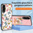 For Samsung Galaxy S25 Edge Case Butterfly Pattern TPU + Tempered Glass Protective Phone Cover - Colorful Butterfly - 2