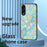 For Samsung Galaxy S25 Edge Case Butterfly Pattern TPU + Tempered Glass Protective Phone Cover - Colorful Butterfly - 5