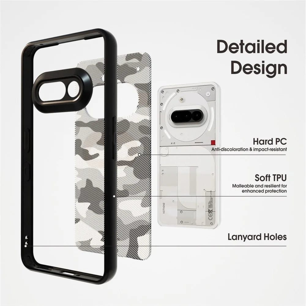 IBMRS For Nothing Phone (3a) Case TPU + PC Heavy Duty Shockproof Phone Cover - Artistic Camouflage - 4