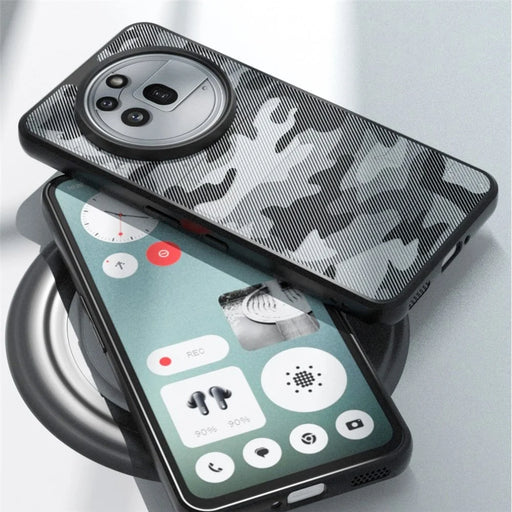 IBMRS For Nothing Phone (3a) Pro Case Soft TPU Frame Hard PC Back Anti-Fall Phone Cover - Artistic Camouflage - 2